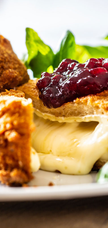 Panko crusted baked brie.