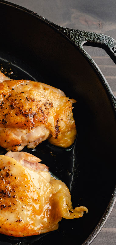 Cast Iron Chicken thighs